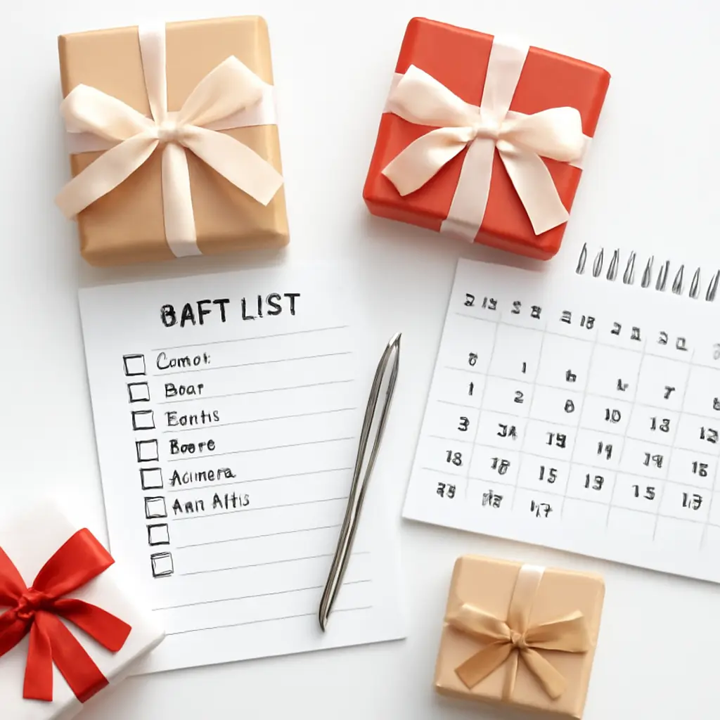 Přehledné rozdělení dárků a seznam úkolů